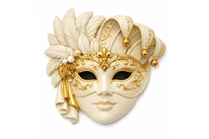 WeiVista Elegant Venice Carnival Fridge Magnet Resin Festival Souvenir Decorative Magnet Custom Manufacturer Gift Retail