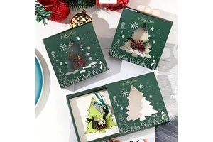 Relaxlines Creative Eco-Friendly Soy Wax Christmas Tree Shaped Scented Fragrance Tablets For Home & Wardrobe Use (Handmade)