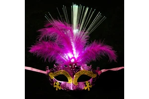 Costume Role Playing Venice Carnival Party Mask Light up Resin Halloween Festival Decoration Christmas