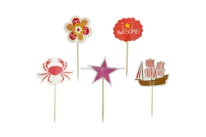 Handmade Children's Birthday Party Decorations Wooden Sticks