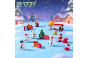 Christmas decorative items, resin handicrafts, gifts, Santa Claus, snowman home small decor