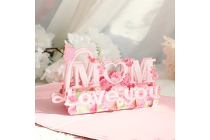 Mother's Day Card Three-dimensional Creative Display to Send Mother Gift Card Mother Letter Style