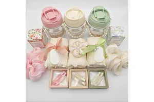 Luxury Personalized Glass Water Bottle Gift Set for Graduation Back to School Christmas Mother's Day & Valentine's Day