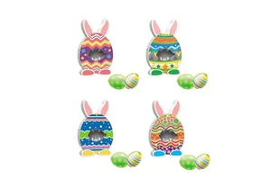 DIY Coloring Easter Eggs Painting Kit Cute Easter Bunny Doodle Creative 3D Drawing Ornament Arts & Crafts Toy with Lights Music