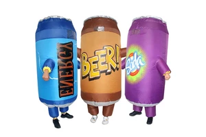 Novelty Inflatable Costume Activities Party Funny Costume People Wear Canned Drinks Soda Inflatable Costume
