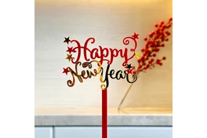 2025 Ins Style New Year's Eve Acrylic Cake Decoration New Year's Eve Party Supplies for Chinese New Year