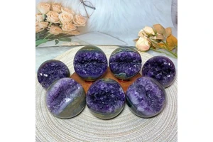 Wholesale Amethyst Cluster Sphere Polished Home/Table Decoration Christmas & Mother's Day Gift Crystal Collectibles