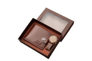 Valentine's Day Christmas Men Gift Set Wallet Watch Cross Border Business Souvenir Boyfriend