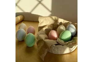 easter egg candle set easter decorations easter gifts