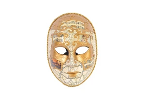 Women Female and Male Full Face Elegant Venetian Carnival Mask