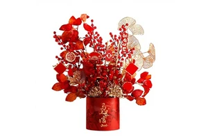 2026 New Year Bucket Fortune Tree Spring Festival Decorations New Year's Day Scene Arrangement Year Horse Gifts Simulation