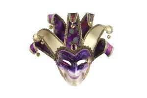 2022 New Mask Venetian Carnival Gorgeous Masquerade Masks for Party Ornate Clown Top PVC Costume Cosplay Props Mask