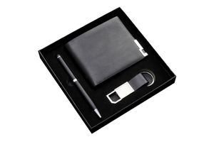 Men Gift Set Luxury High Quality End Men Wallet Pen Keychain Key Chain Gifts Set for Real Men