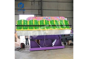 Carnival Game Trailer Mounted Amusement Ride Crazy Wave Portable Miami Rides for Sale