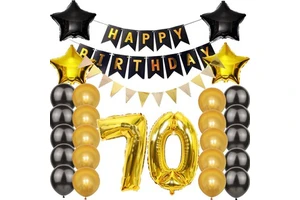70 Seventy Years Old Birthday Party 70th Birthday Decorations Kit 70th Theme Party for Adult