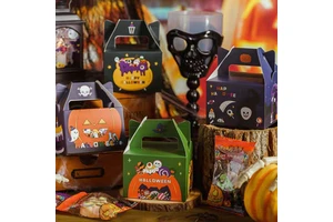 New Halloween Costume Props Light-Up Pumpkin Lanterns Ghost Masks-Best-Selling Matt Lamination Corrugated Board Packaging Boxes