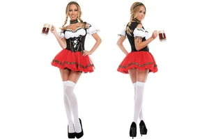 German Oktoberfest S-3XL Adult Female Beer Costume Uniform Blue Sexy Festival Performance Dress Unisex Girls Halloween Costume