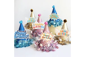 Wholesale Supplies Bling Bling Paper Hats Birthday Hats Holiday Party Hats for Adult and Children