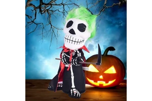 Halloween Cloth Modern Standing Sickle Ghost Audible KTV Party bar Ornaments Electric Toys Horror Toys