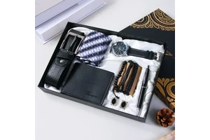 Modern Minimalist Paper Boyfriend Gift Watch Belt Wallet Father's Day Valentine's Day Business Gift Set M2901 CN