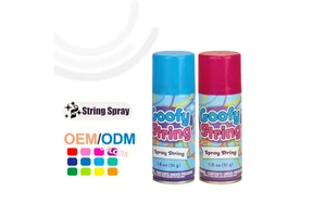 Kids Adults Stretchy Colorful Streamer Party Goofy String Spray for Birthday Celebrations