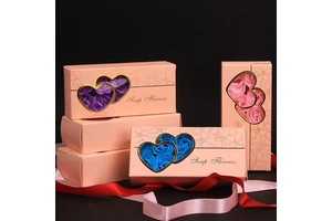 Valentine's Day Gift Love Window Soap Flower Gift Box Housewarming Wedding Celebration Roses