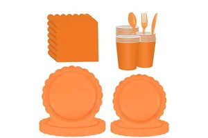 Modern Customized Colors Disposable Eco-friendly Children's Birthday Lace Party Tableware Set