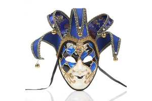 Carnival Masquerade Halloween Venetian Retro Half Face Party Mask High-end Decorative Wall Mask for Costume Performances