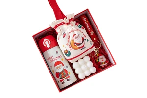 New Arrival Christmas Gift Set Children's Scarf with Thermos Cup Scented Candle Towel Keychain Mug Hand Cream Gloves Scarf Bag