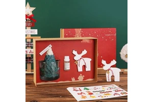 Christmas Shaped Reed Diffuser Candle Combo Set Beautiful Gift Box Packing Perfect for Home Fragrance and Festival Decoration