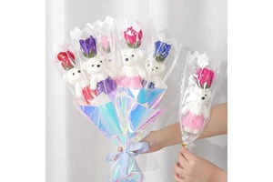 Valentine's Day Bear Bouquet Gift Exclusive Gift for Girlfriend