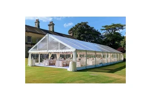 Galaxy Transparent Clear Span 40X60 Wedding Tent Glass Clear Top Sturdy Frame Structure Marquee Event Party Wedding Tent