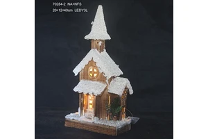 Vintage Wood Lemax Christmas Village House Decor Ornaments Factory Wholesale for Holiday Home Decoration