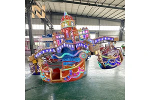 Nova Rides 24 Seats Venice Spaceship Ride Newest Amusement Rotary Lifting Boat Kiddie Ride Equipment for Kids Outdoor