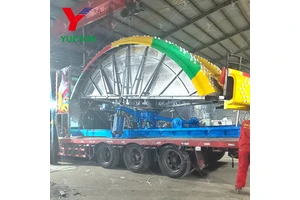 Factory Price Amusement Park Outdoor Carnival Game Machine Portable Disco Tagada Ride Funfair Attraction With Trailer Mounted