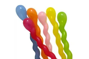 Colorful Twisted Spiral Long Balloon Babies Can Fly and Make Sounds, Birthday Party Decoration, Children's Toy Balloon