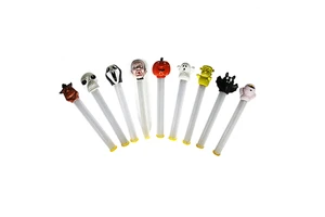 New Product Novelty Halloween Bouncy Baton Plastic Cartoon Toys light Up Tool For Kids