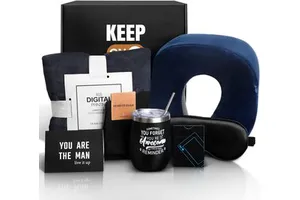 Customized Men's Birthday Gifts with Mug Care Package for Dad Husband Boyfriend Best Friend Personalized Father's Day Gift Box