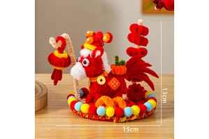 I1097 New Year DIY Table Decorations Small Lanterns for Horse Year Children's Small Gifts