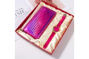 Valentine's Day Mother's Day High-end Practical Women's Wallet Watch Set Customizable Logo Cross-border Souvenir Gift OEM Brand