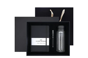 Custom Logo Eco-friendly Business Gift Set Water Bottle Pen Laptop Father's Day Christmas Back to School
