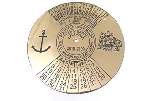 100 Years Brass Perpetual Calendar Ancient Antique Products Design Best Selling for Gift Fairs New Year Occasion