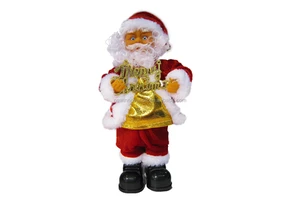 New Products 12 Inch Christmas Toy Santa Claus for Holiday Party Christmas Decorations