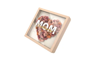 Wholesale Eternal Mothers Day Flower Magnetic Gift Box with Plastic Window