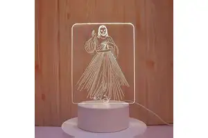 Wholesale Christian Jesus Holy Bible Table Lamp Home Decor Favor Gifts Led Night Lamp 3D Acrylic Night Light Gift Items