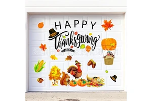 Best-Selling Autumn Thanksgiving Promotional Fridge Magnets Cross-Border Garage Door and Car Bumper Decorations