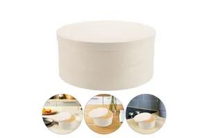Wooden Round Box Customized ECO Friendly Disposable Cake Dessert Gift Food Container With Lid