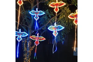 YN Starlight Led-shaped Kite-Hanging Tree Lights Outdoor Waterproof IP44 Rated Decorative Lanterns for New Year Add a Playful
