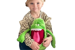 Ghostbusters Green Ghost Soft PP Cotton Stuffed Bear Toy Super Plush Stress Relief Washed Kids' Birthday Gift Movie Character