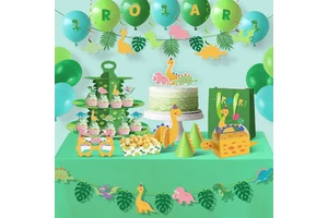 Xieli Dinosaur Birthday Party Supplies Kids Birthday Party Decoration Set